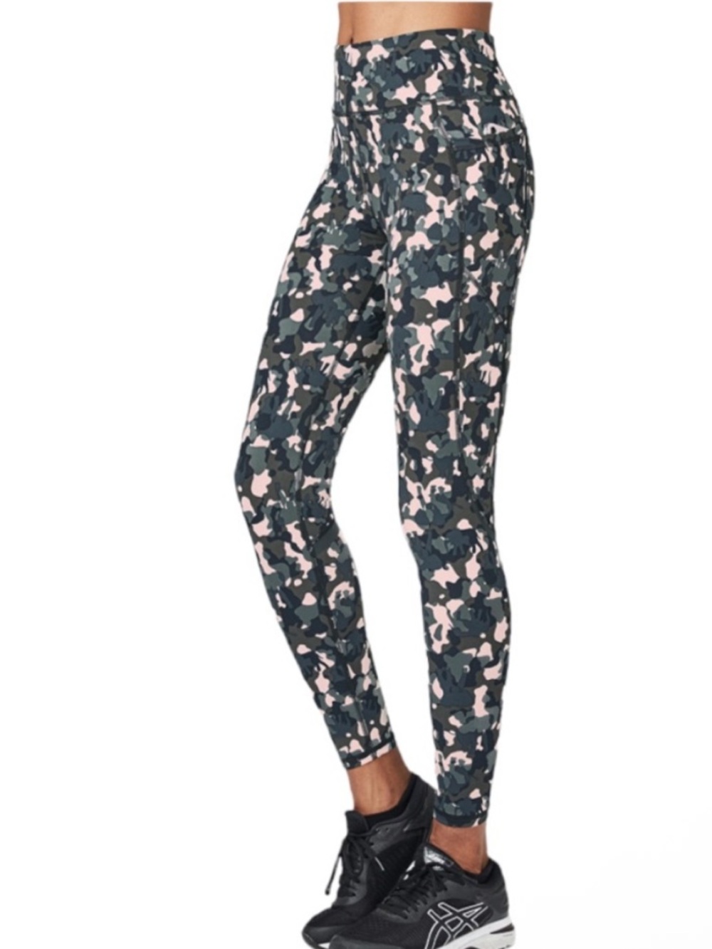 Sweaty Betty Zero Gravity High Waisted Camo Print 7/8 Running Leggings